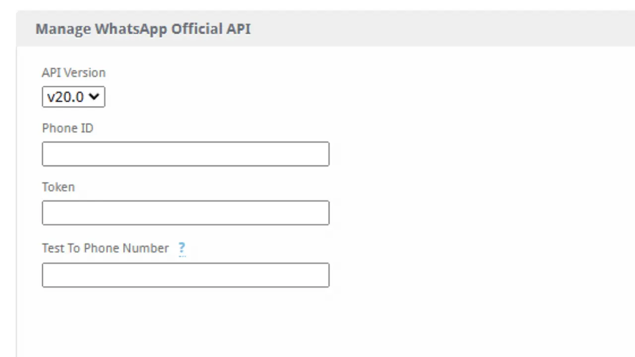 Official WhatsApp API for Blesta