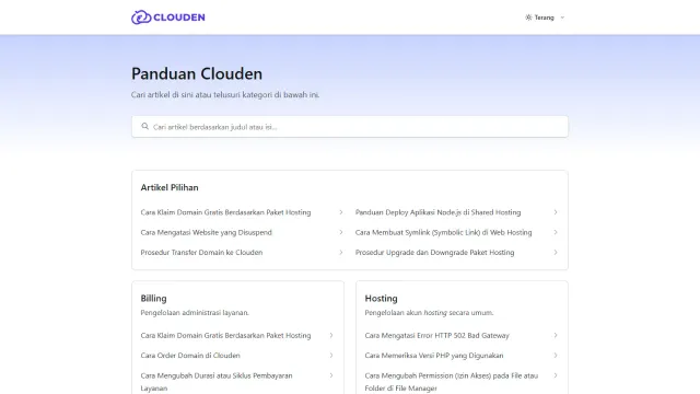 Panduan Clouden project