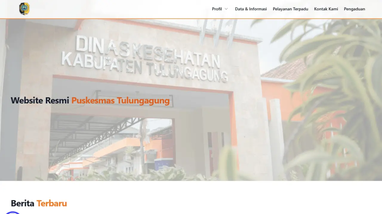 Puskesmas Tulungagung Profile Website project