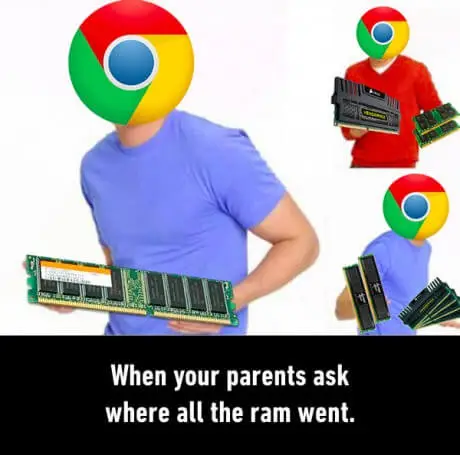 When your parents ask where all thr ram went.